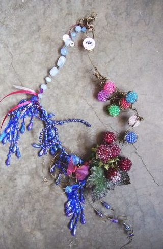 Vintage Christmas Ornaments  Gracefully Wrapped in Vintage Beads